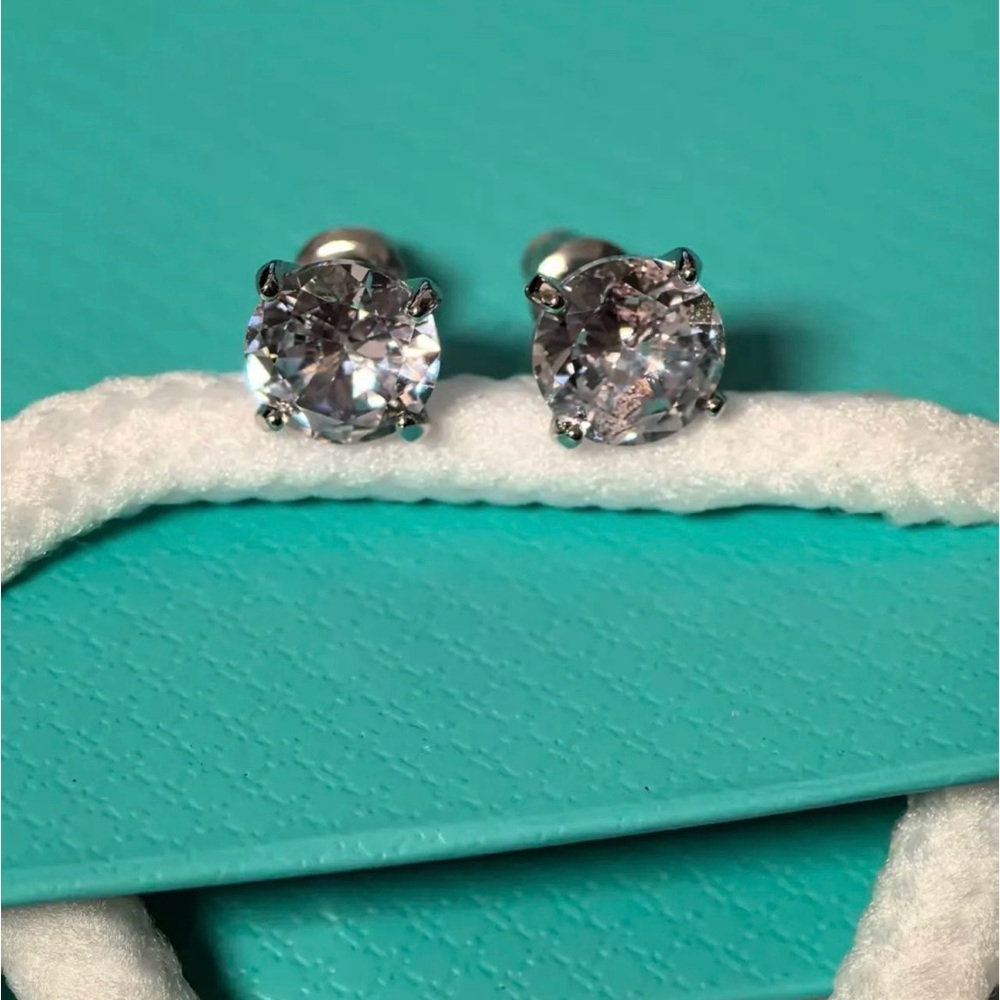 Elegant Silver Stud Earrings